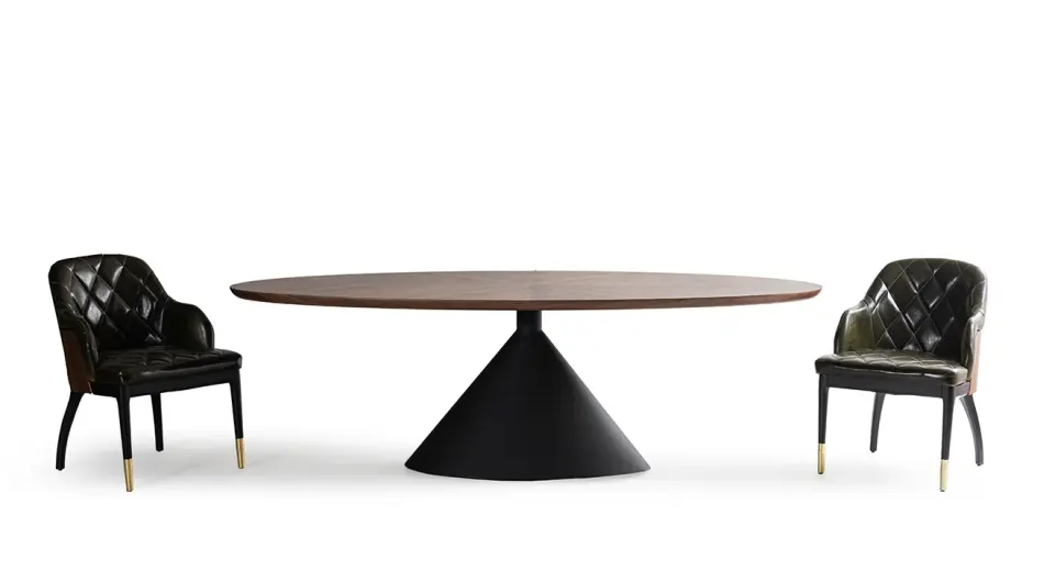 Rosso Wallnut-Black Table