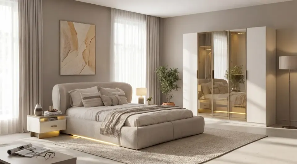 Teba 5 Door Modern Bedroom Set