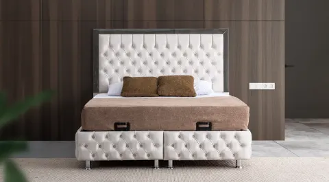 Olivia Bed Base and Headboard Set