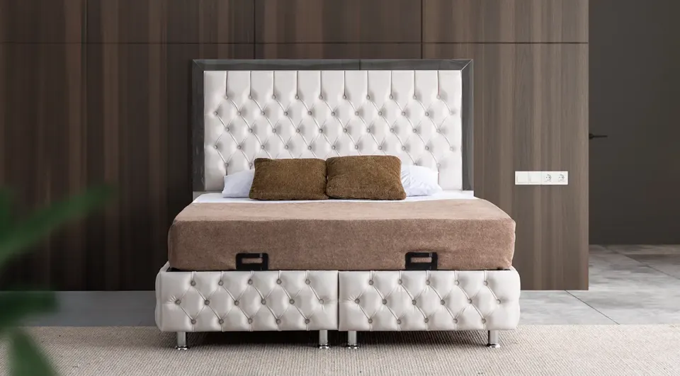Olivia Bed Base and Headboard Set
