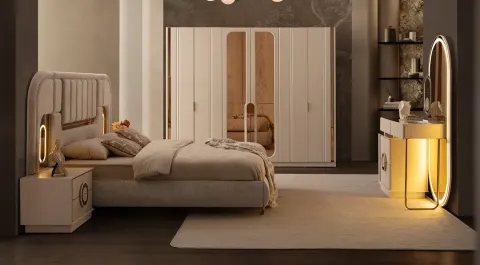 Mona 6 Door Modern Bedroom Set