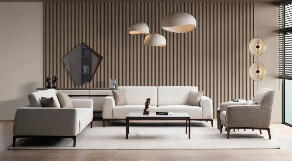 Siesta Wooden Leg Sofa Set