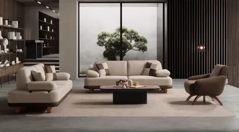 Rocco Sleeper Modern Sofa Set