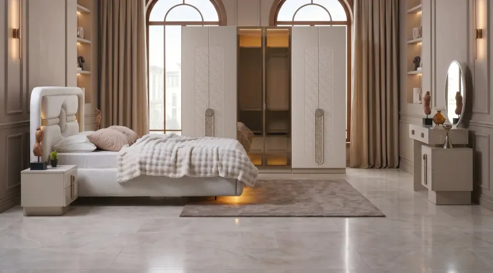 Elif 6 Door Bedroom Set