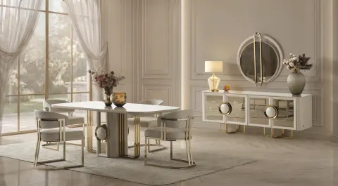 Rixos Metal Leg Dining Room Set