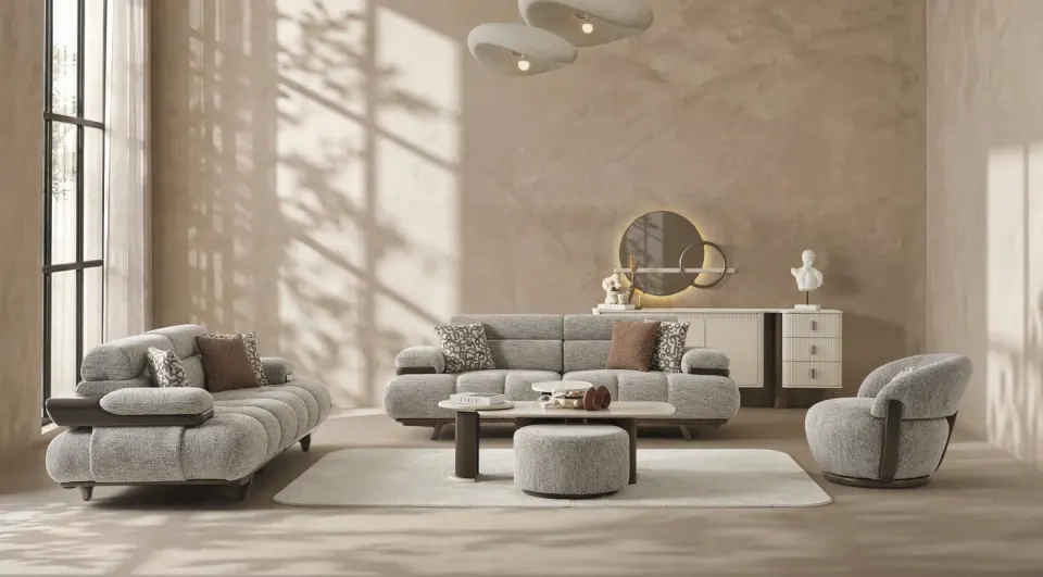 Velaris Sleeper Modern Sofa Set