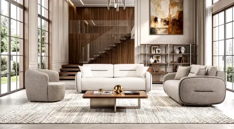 Irmak Modern Sofa Set with Bed and Storage