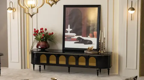 Granada Black TV Unit