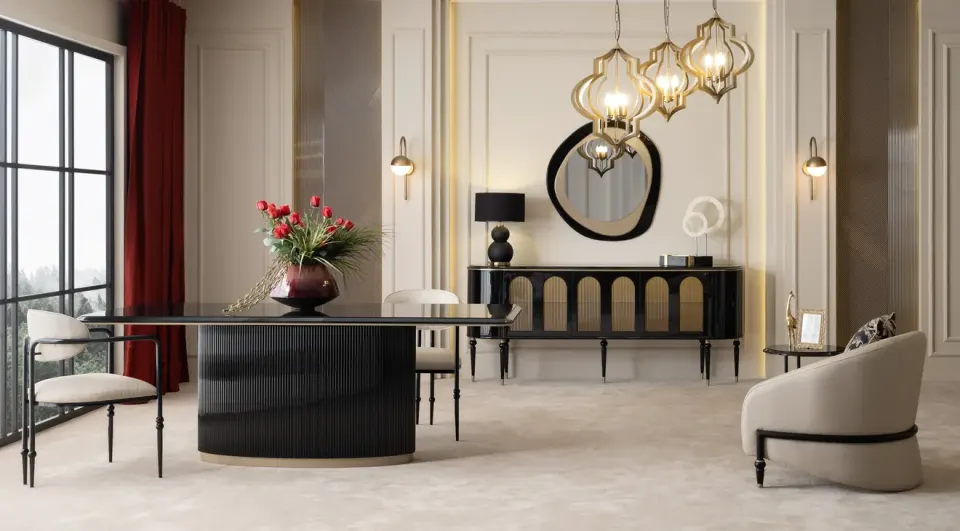 Granada Black Dining Room Set
