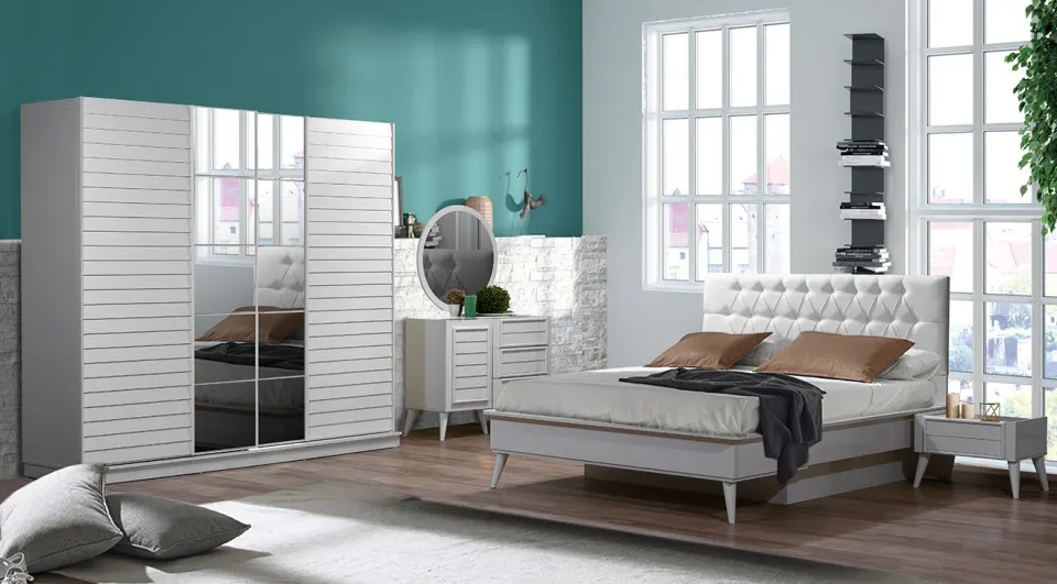 Beykoz Bedroom Set (White)