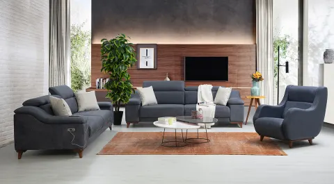 Mustang Motorized USB Input Sofa Set