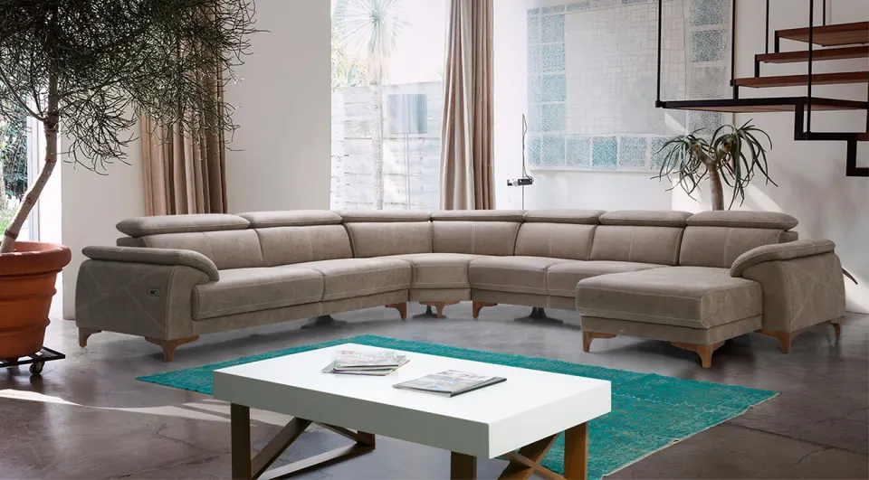 Oscar U Motorized USB Input Corner Sofa Set 2