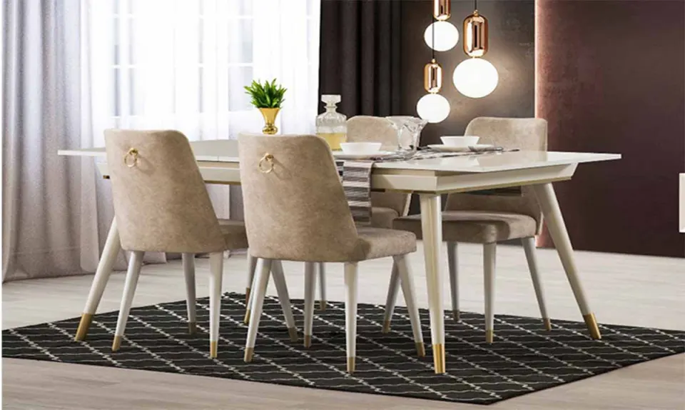 Inci Moonstone Dining Table