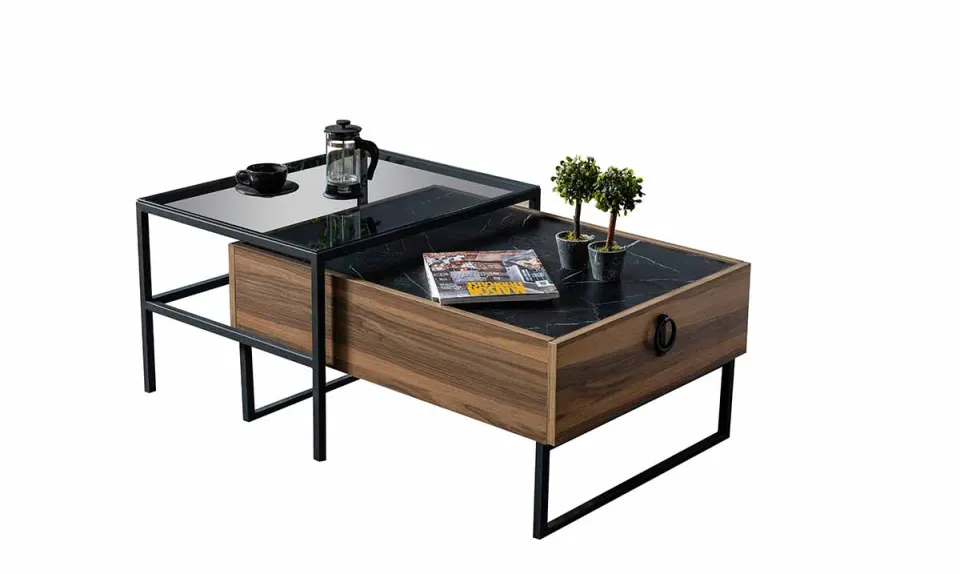 Cool Metal Leg Coffee Table