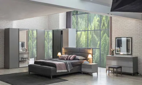 Salda Corner Cabinet Bedroom Set