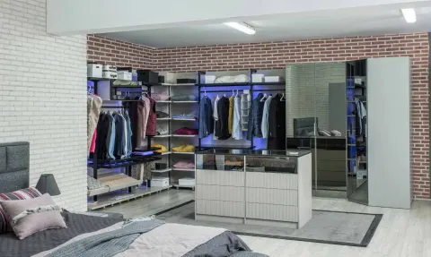 Istanbul Led Işıklı Wardrobe