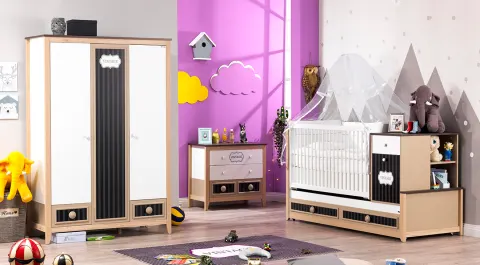 Doinuna Dark Baby Room Set