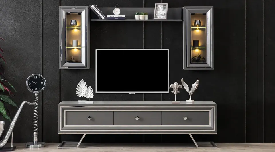 Asos Metal Leg Tv Unit (Anthracite)