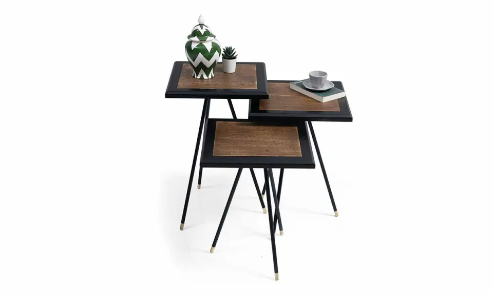 Art  Side Table (Metal Leg)01