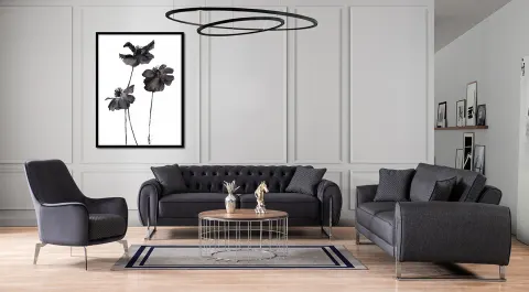 Tilda  Metal Leg Sofa Set
