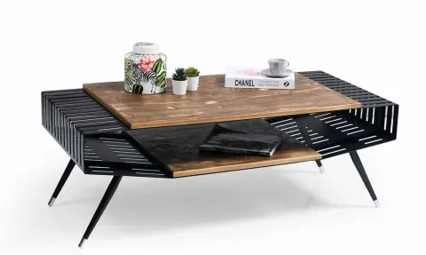 Zeus Coffee Table (Metal Leg) 