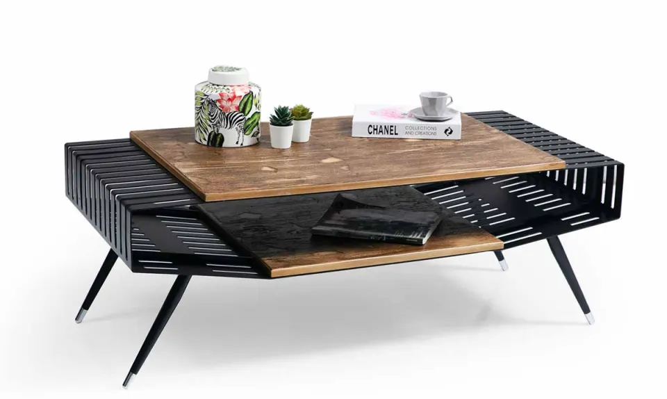 Zeus Coffee Table (Metal Leg) 