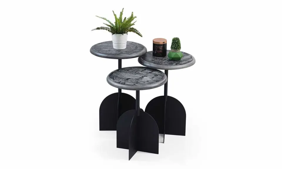 Rocket Side Table (Metal Leg) 02