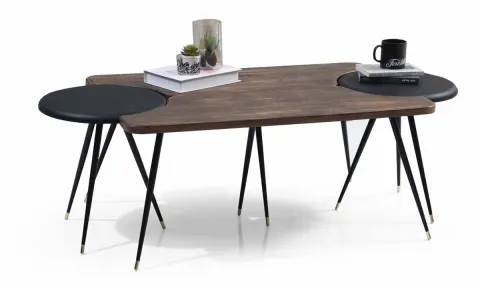 Single Coffee Table (Metal Leg) 