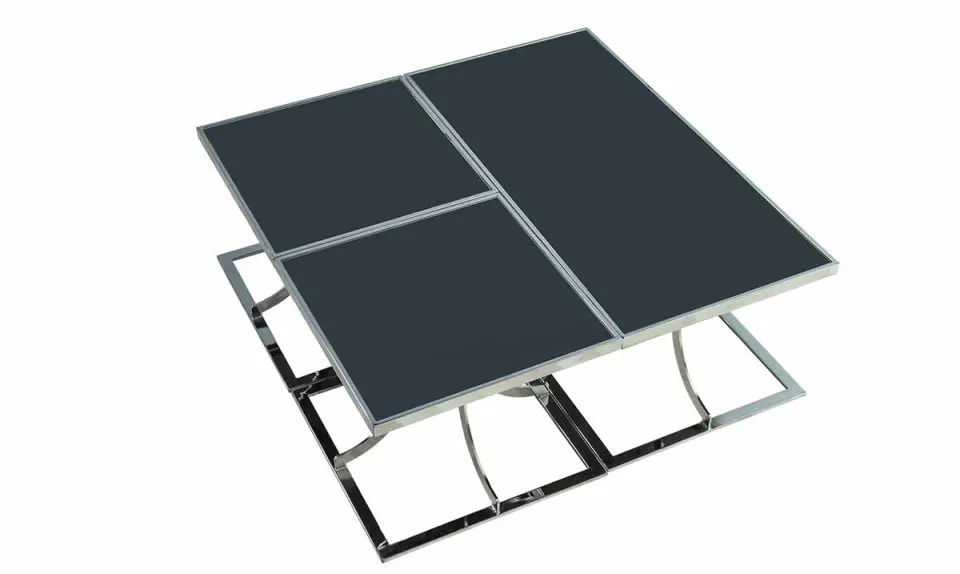 Aneta Silver Metal Leg Coffee Table