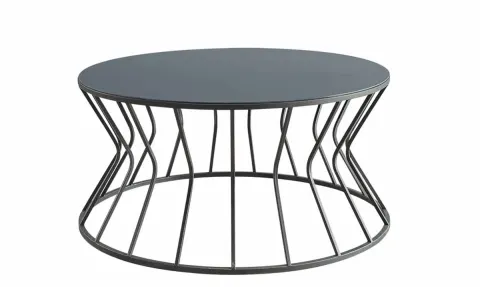 Prizma Black Metal Leg Coffee Table