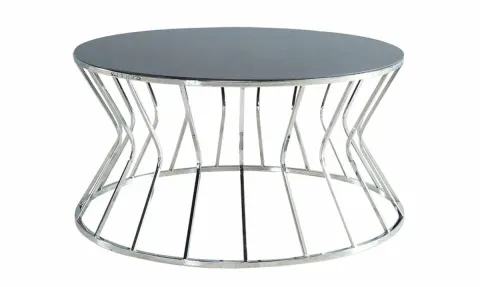 Prizma Silver Metal Leg Coffee Table