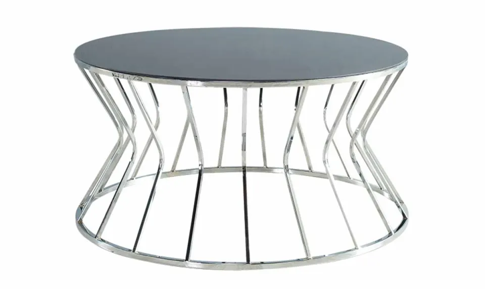 Prizma Silver Metal Leg Coffee Table