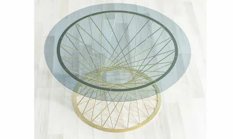 Gostivar Metal Leg Cam Coffee Table