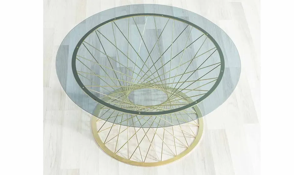 Gostivar Metal Leg Cam Coffee Table