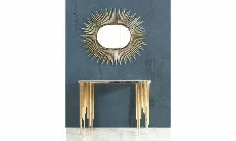 Kristal Gold Metal Leg Dresser