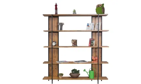 Iron Mil Metal Leg Bookshelf