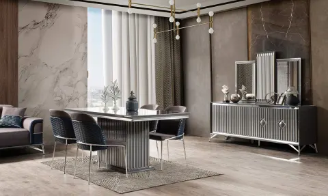 Utrecht Anthracite Dining Room Set
