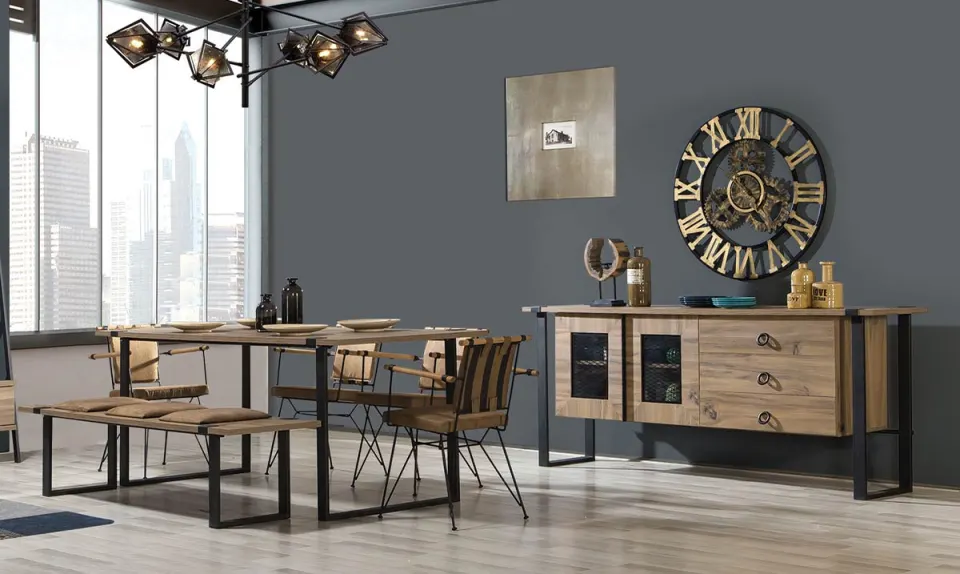 Mia Wooden Dining Room Set