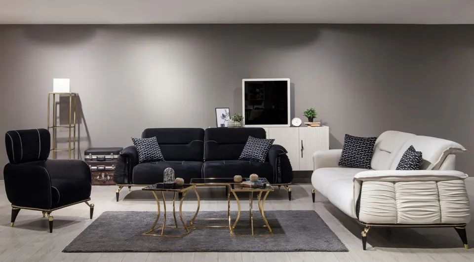 Artemis Black  Sofa Set