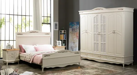 Vigo 6 Door Country Bedroom Set