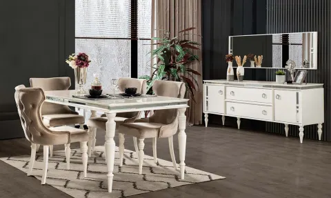 Diamond Art Deco Dining Room Set