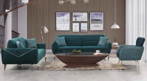 Maldiv Yeşil  Sofa Set