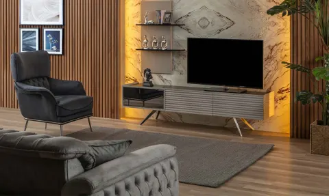 Parma Metal Leg TV Unit