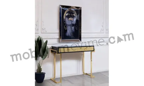 Vense Gold Metal Leg Dresser