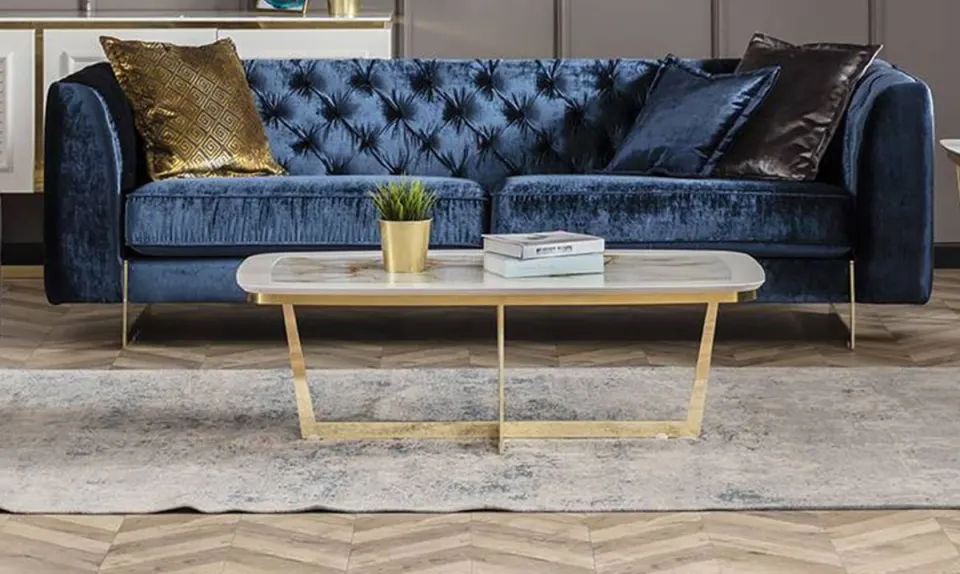 Gloria Metal Leg Coffee Table