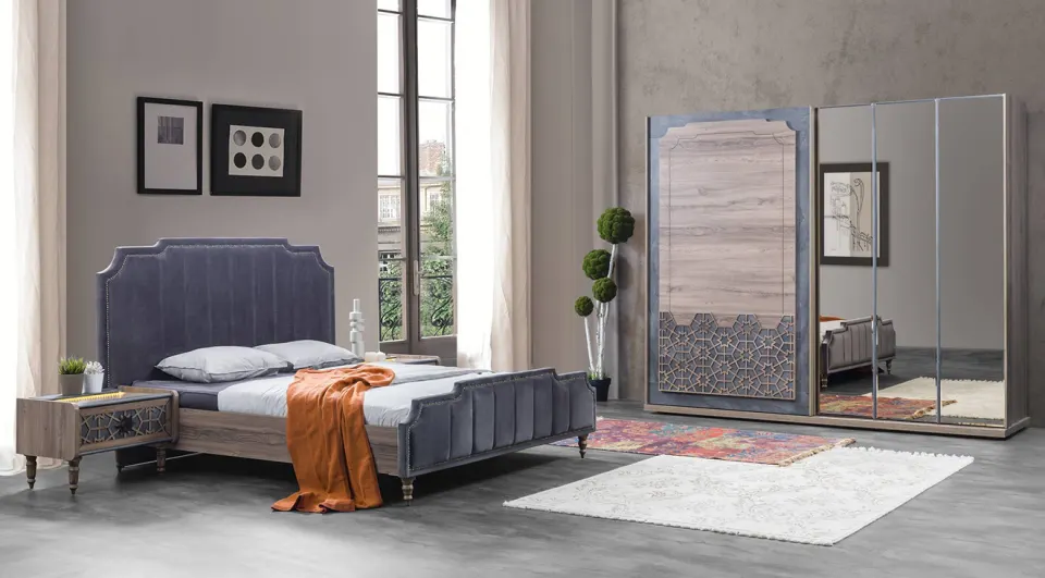 Hünkar Sliding Door Bedroom Set