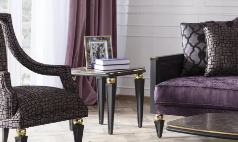 Lüx Wooden Leg Side Table