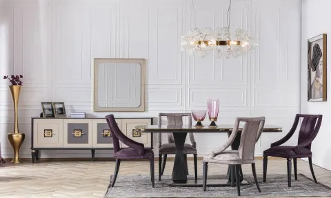 Lüx Wooden Leg Dining Room Set