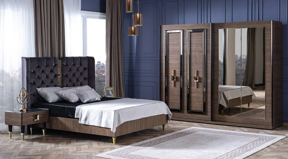 Parisar Sliding Door Bedroom Set