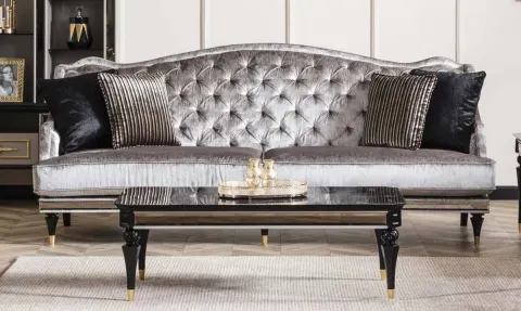 Retro Marble Patterned Coffee Table